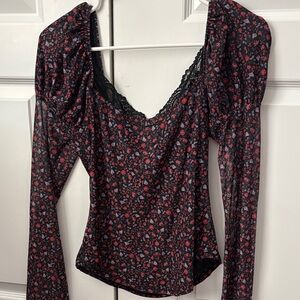 Maeve Floral Long Sleeve Top